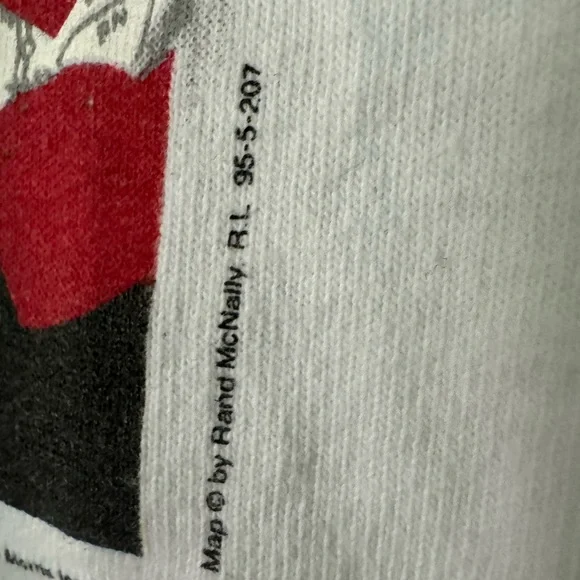 *Rare* Vintage Marlboro Pipestone Pass Map Single Stitch T-shirt 1996 sizeXL - Picture 5 of 6